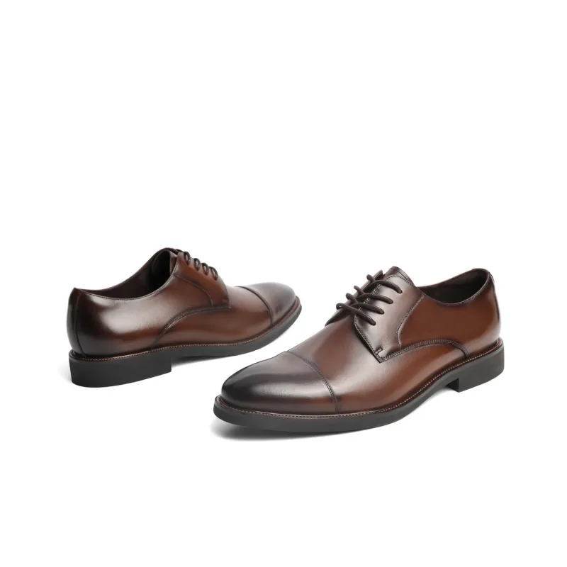 BELLE Dress Shoes Men Low Top Black/Brown-10