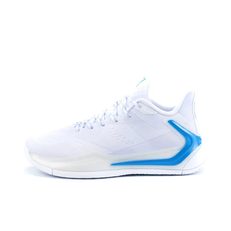 XTEP Anti Slip And Wear Resistant Breathable Cushioning Low Top Performance Basketball Shoes Men's New White-0