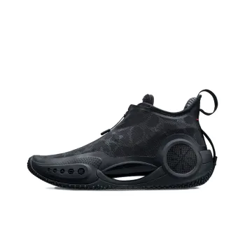 LINING WOW 9 Basketball Shoes Men Mid Top Black
