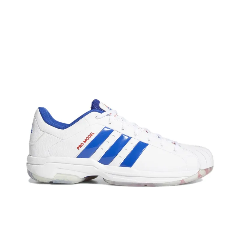 Adidas Pro Model 2G Low 'White Royal Blue'-1