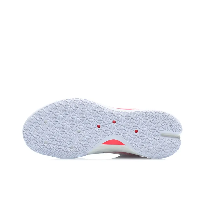LiNing Speed 7 Cushioning Anti Slip Wear Resistant Coverage Support Rebound Low Top Basketball Shoes White Black Red-4