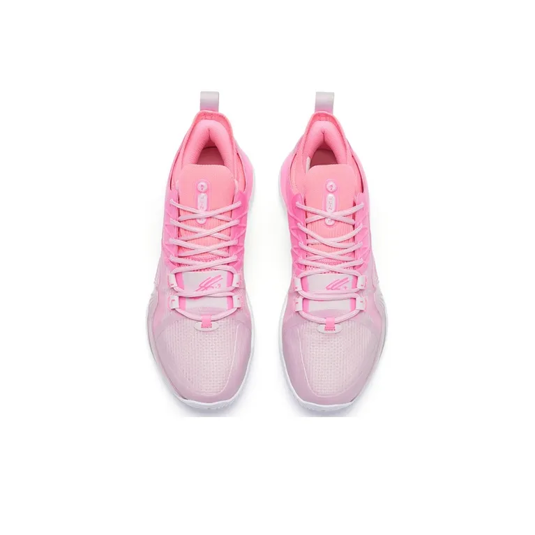 XTEP Jeremy Lin 2 Basketball Shoes Men Low Top Peach Pink/Arctic Peach Pink-3