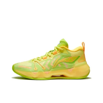 LINING Liren 2 Low Basketball Shoes Men Low Top Neon Gel Yellow/Fluorescent Alpha Hydroxy Acids Green