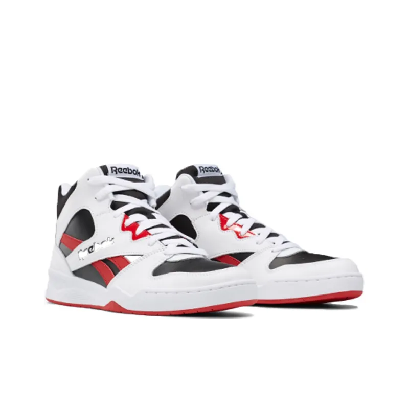 Reebok Royal BB4500 2 Non slip Lightweight Mid Top Basketball Shoes Men's Black Red-2