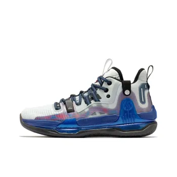 AG CHANGPAI x 361° AG1 Pro Aaron Gordon AG1 Cushioning Wear Resistant Mid Top Performance Basketball Shoes Gray Blue