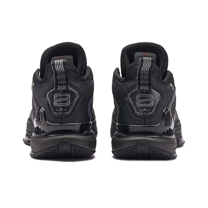 361° AG 2 Aaron Gordon AG2 Anti-Slip Wear-Resistant Mid-Top Basketball Shoes Obsidian Black-3
