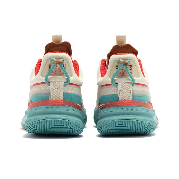 361° DVD1 Basketball Shoes Men Low Top White/Blue-3