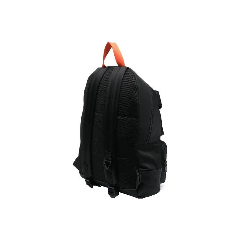 CK/Calvin Klein Polyurethane Travel Bags Backpack Large Size Men's Black-1