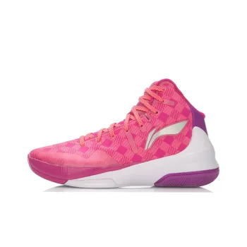 LiNing Speed 3 High Top Basketball Shoes Unisex Pink Purple