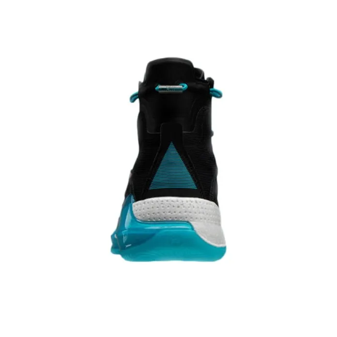 LiNing YuShuai 13 Boom Cushioned Slip Resistant High Top Performance Basketball Shoes Men's Black Blue-3