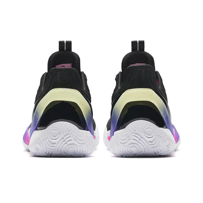 ANTA Three point Rain1.0 Basketball Shoes Men Low Top Black Purple/Purple-3