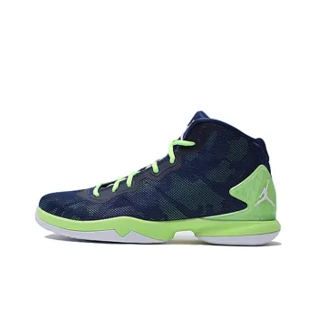 JORDAN Super.Fly 4 Basketball Shoes Men High Top Blue/Green