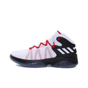 Adidas D Rose Explosive Bounce Durable Cushioning Mid-Top Basketball Shoes Men's White Red