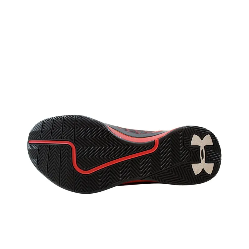 Under Armour ClutchFit Drive Cushioning Anti-Slip And Wear-Resistant High-Top Basketball Shoes Men's Black Red-3