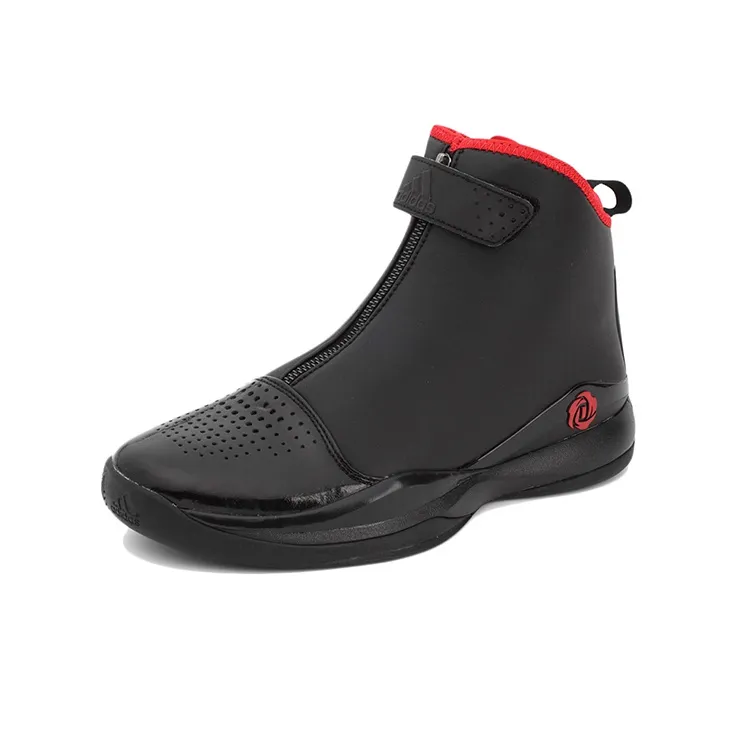 Adidas D Rose 773 Anti Slip Wear Resistant High Top Basketball Shoes Men's Obsidian Black-2