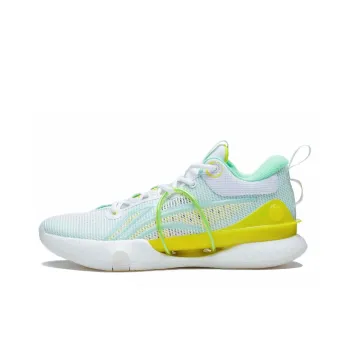 LINING Flash Strike 8 Summer Edition Basketball Shoes Men Low Top Standard White/Light Mint Green