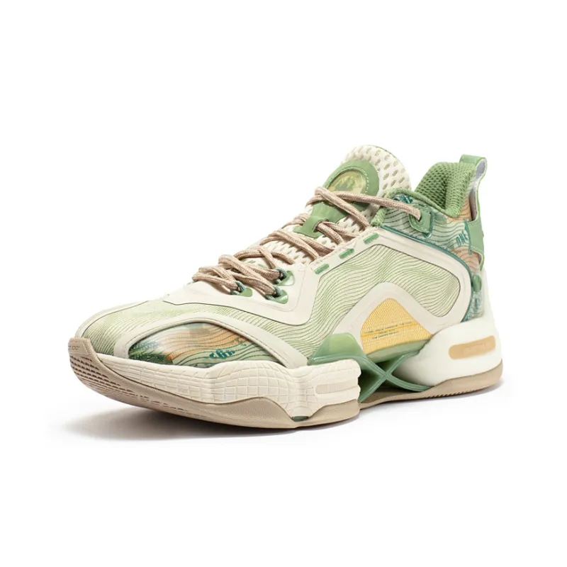 361° AG2 X Basketball Shoes Men Mid Top Sago/Turquoise-2