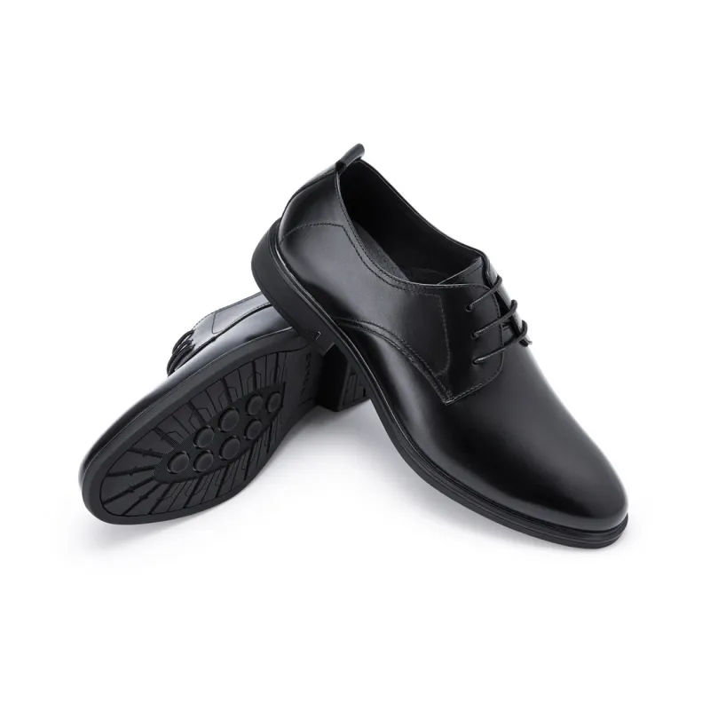 BELLE Dress Shoes Men Low Top Black-4