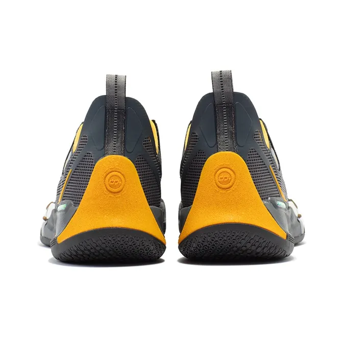 361° Burning War Basketball Shoes Men Low Top Yellow-3