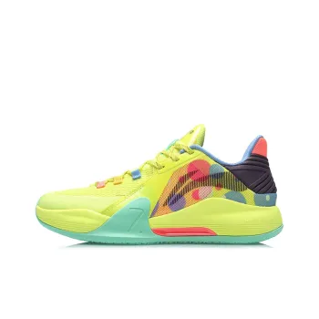 LINING Speed 7 Basketball Shoes Men Low Top Yellow/Green