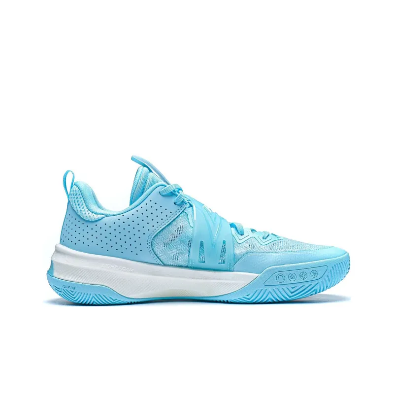 LiNing Liren3 TEAM Cushioning Anti Slip And Wear Resistant Low Top Basketball Shoes Men's Ice Cool Blue-1