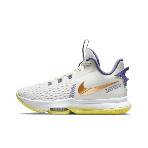 Nike LeBron Witness 5 Summit White Metallic Bronze