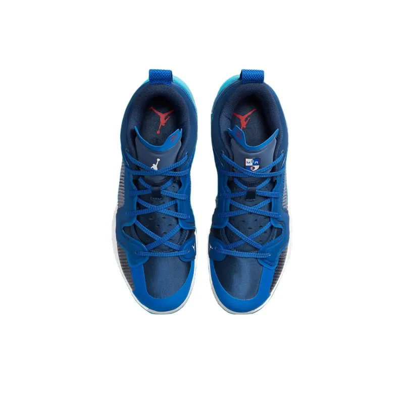 JORDAN Air JORDAN 37 Basketball Shoes Men Low Top Blue-3