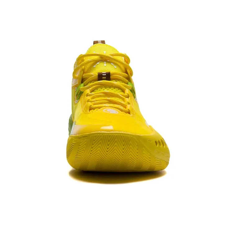 LiNing Shadow 3 Cushioning Anti Slip And Wear Resistant Low Top Basketball Shoes Men's Kiwi Yellow Summer-4