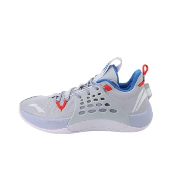 LiNing SONIC 7 Low Anti Slip Wear Resistant Low Top Basketball Shoes Blue White
