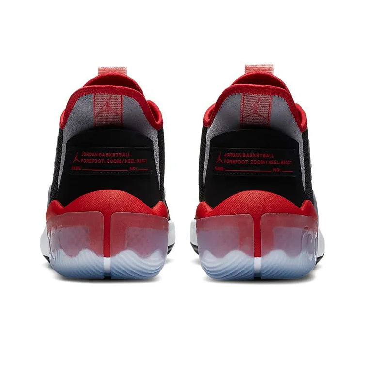 Jordan React Elevation Basketball Shoes Men Mid Top Black/White/Red-4