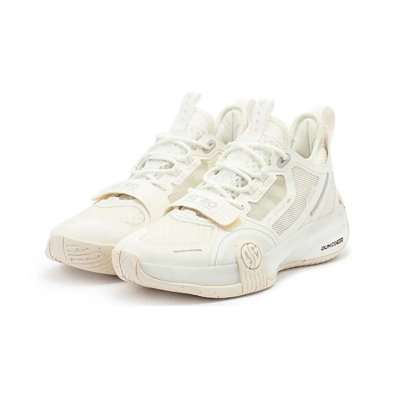 361° Chan 3 Pro SE MIRO Anti Slip Wear Resistant Low Top Basketball Shoes Men's White Gray-2