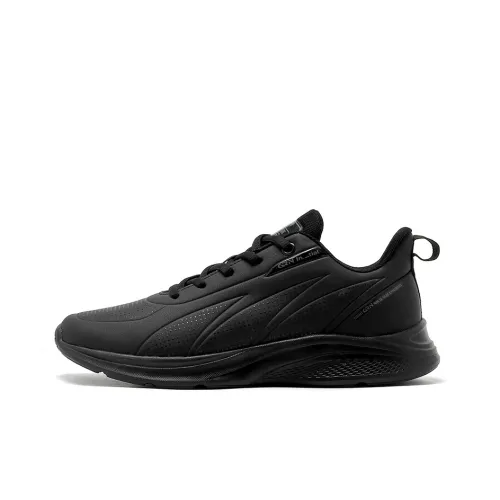 K-bird Running Shoes Men Low-Top All Black