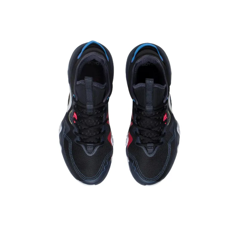 LINING Coldblood Basketball Shoes Men Low Top Black/Ink Gray-3