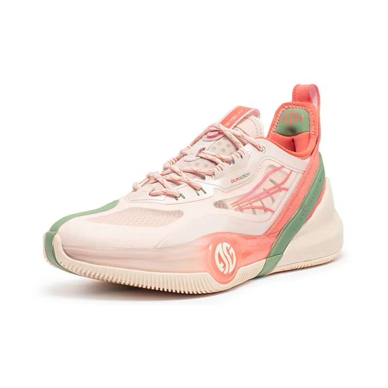 361° AG3 Pro Basketball Shoes Men Low Top Pink/Green-1