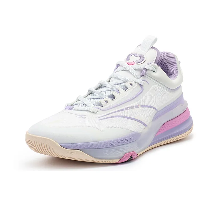 361° DVD1 Low Top Basketball Shoes Men's White Purple-1