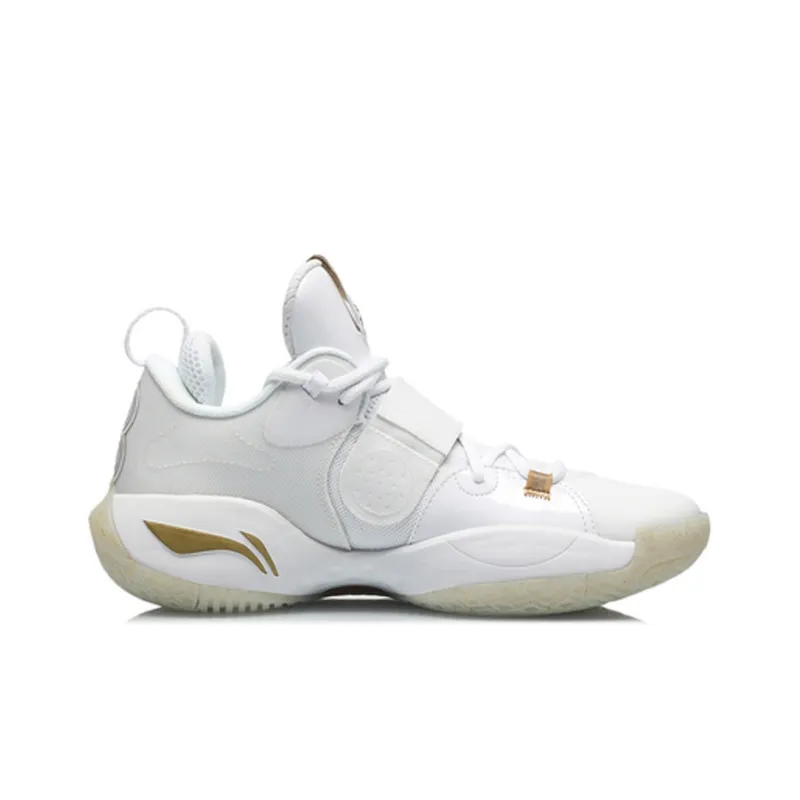 LiNing All City 8 All City Cushioning Anti Slip And Wear Resistant Rebound Low Top Basketball Shoes Men's White-1
