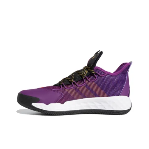 Adidas Pro Boost Basketball Shoes Men Low-Top Purple/Black/Red/Gold