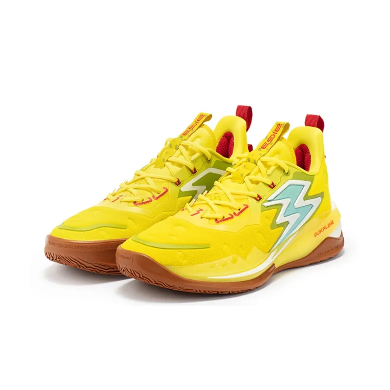 361° Big3 3.0 Pro SpongeBob Cushioning, Slip Resistant, Abrasion Resistant Coverage Low Top Basketball Shoes Yellow-3