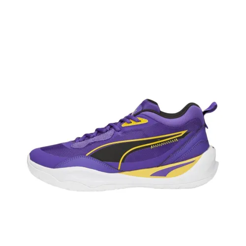 PUMA Playmaker Basketball Shoes Men Low-Top Purple