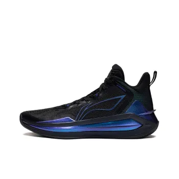 LiNing Liren 3 Abrasion Resistant Cushioning Lightweight Mid Top Basketball Shoes Men's Blue Pink Black, Starlight