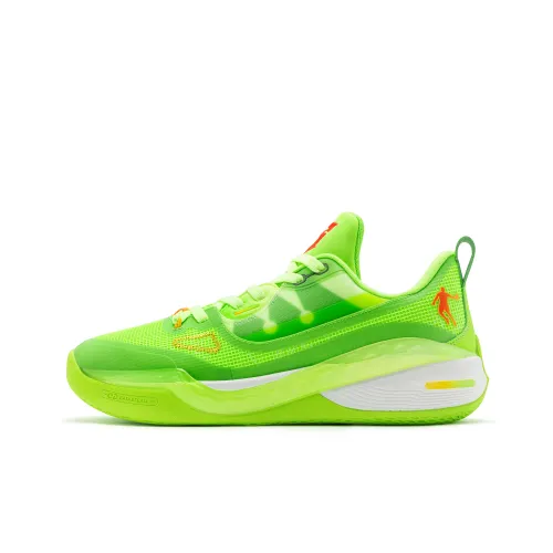 QIAODAN Sharp Edge 6.0PROLOWPE Basketball Shoes Men Low-Top Yellow/Green