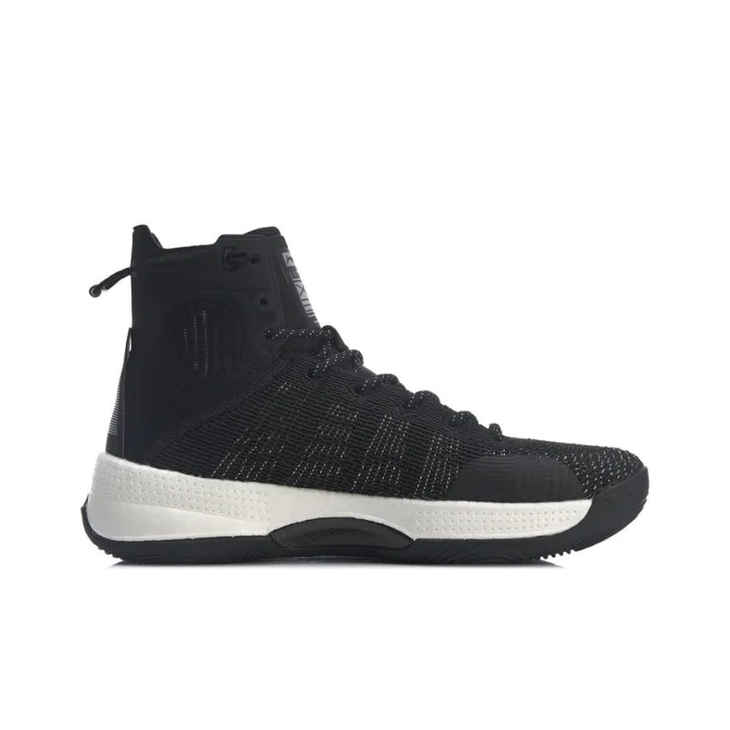 LiNing YuShuai 13 Boom Anti-Slip Wear-Resistant High-Top Basketball Shoes Aurora Black-1