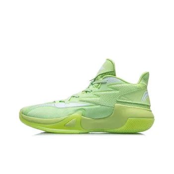 LiNing Sprint SE Cushioning Mid Top Performance Basketball Shoes Men's New Leaf Green