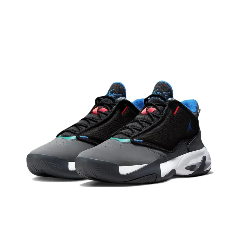 Air Jordan Max Aura 4 'Grey Black Blue'-2