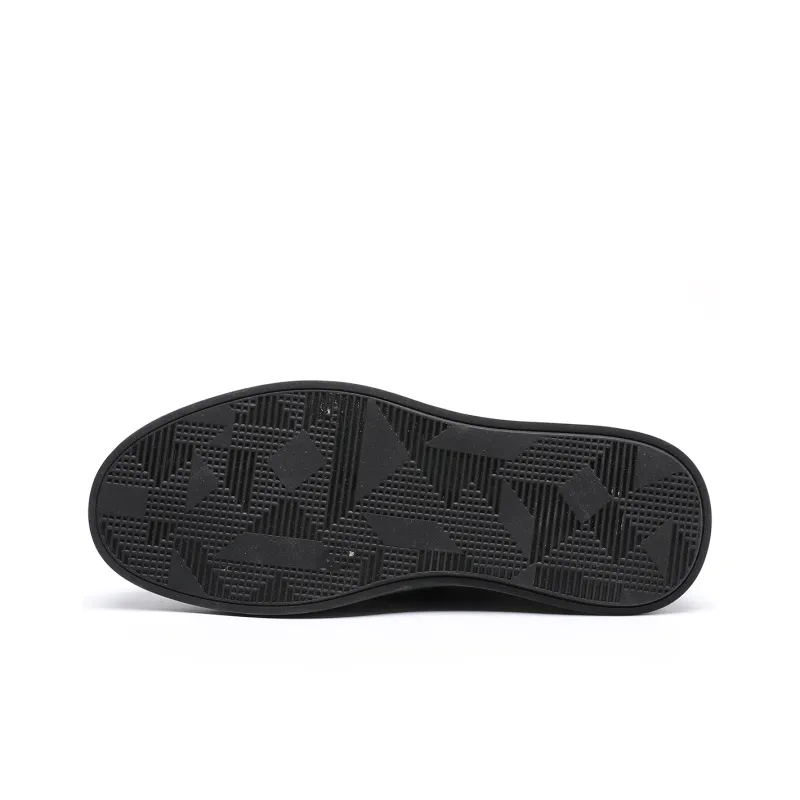 TRUMPPIPE Stylish Skateboarding Shoes Men's Black-4