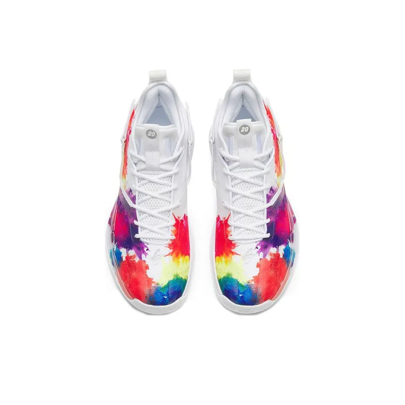 ANTA GH3 Basketball Shoes Men Low Top White/Red/Purple-2