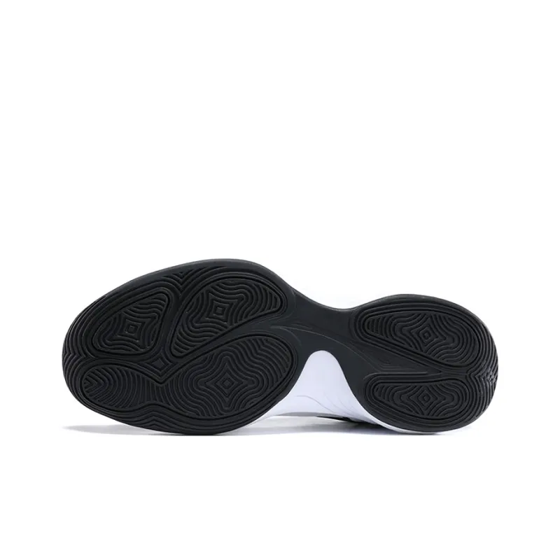 PEAK All Around Collection Cushioning Anti Slip Wear Resistant Breathability Low Top Basketball Shoes Men's White Black-3