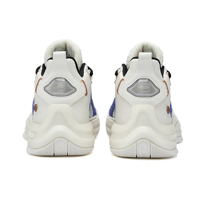 361° AG2 X Basketball Shoes Men Mid Top Feather White/Silver White-3