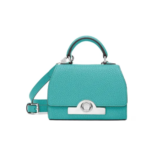 Moynat Taurillon Blush Cow Leather Shoulder Bag Crossbody Bag Handbag Mini Women's Green