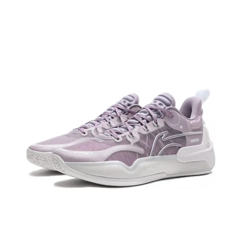 LiNing YuShuai 16 V2 Cushioning Anti-Slip And Wear-Resistant Low-Top Basketball Shoes Purple-2